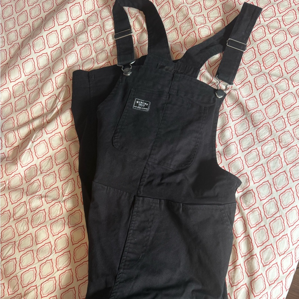 Wildfang Black Overalls size small